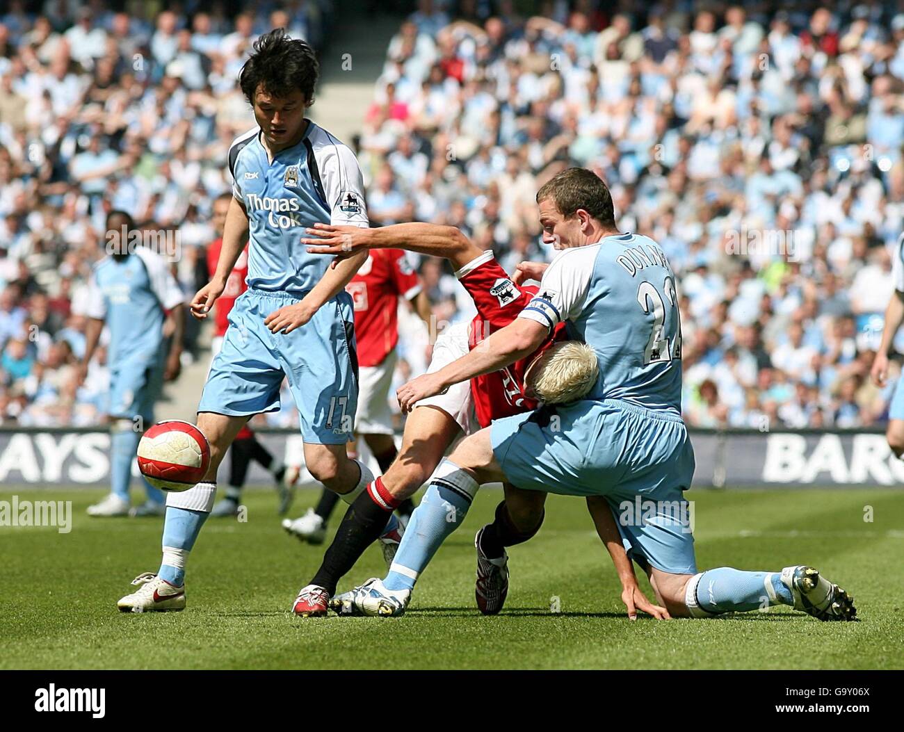 Soccer - FA Barclays Premiership - Manchester City v Manchester United - City of Manchester Stadium Banque D'Images