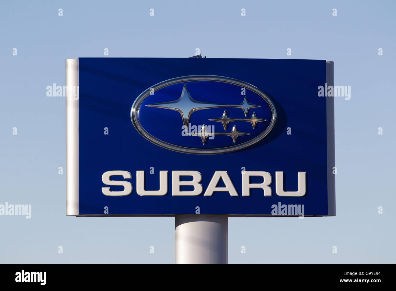 Kingston, Ontario, CANADA. 5e Jan, 2016. Le Concessionnaire Subaru à Kingston (Ontario), le mardi 5 janvier 2016. © Lars Hagberg/ZUMA/Alamy Fil Live News Banque D'Images