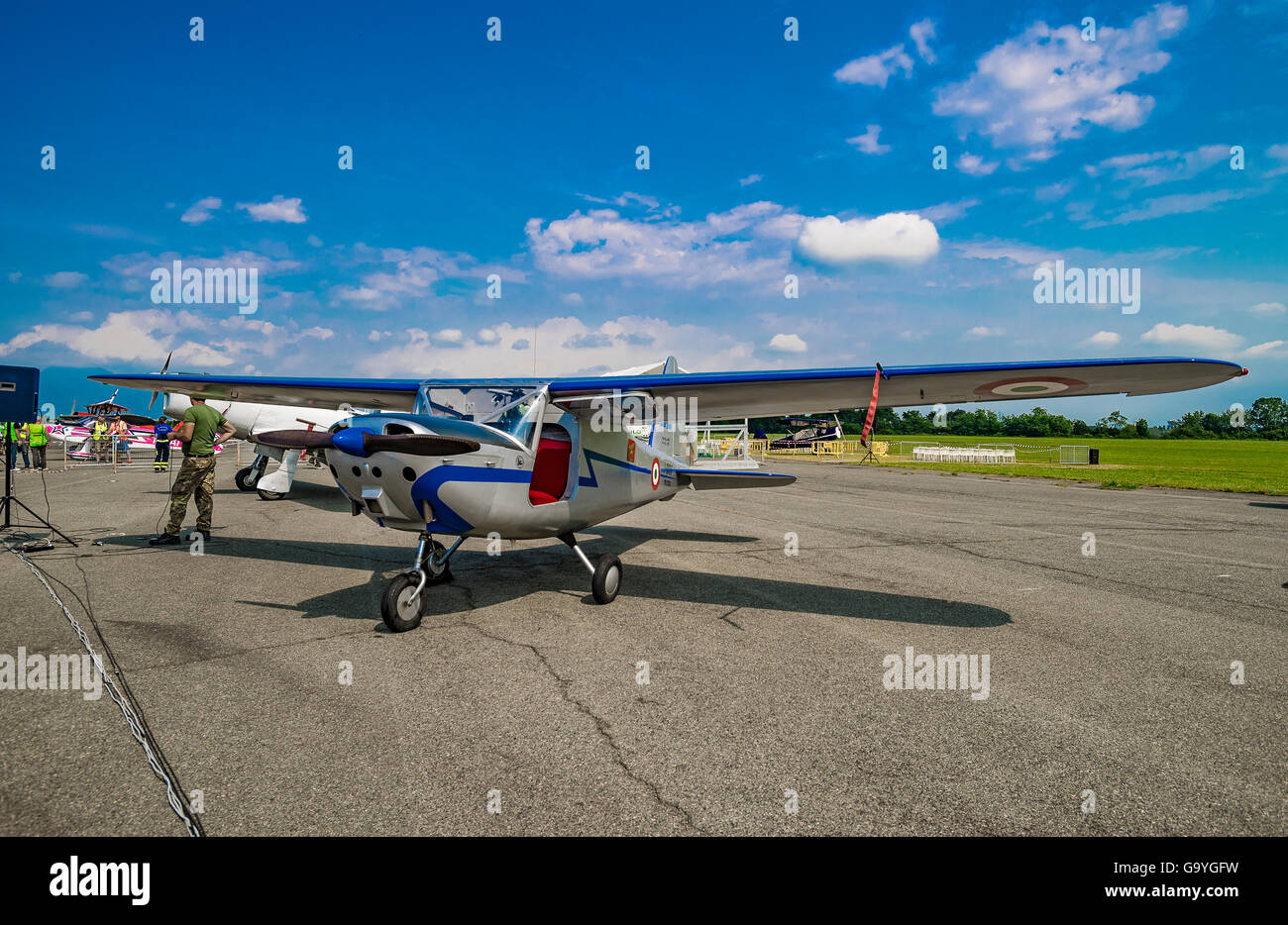 Italie Turin Collegno Aereoclub 2 Juillet 2016 L'événement de l'aéroport Centennial Torino Aeritalia - 1916/2016 - Aereo : crédit facile vraiment Star/Alamy Live News Banque D'Images