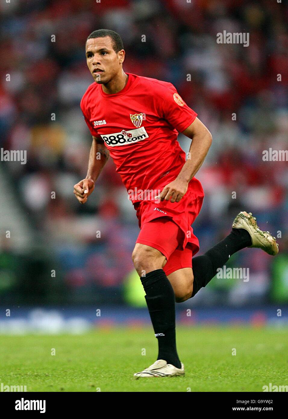 Football - coupe de l'UEFA - finale - Espanyol / Sevilla - Hampden Park. Luis Fabiano, Séville Banque D'Images