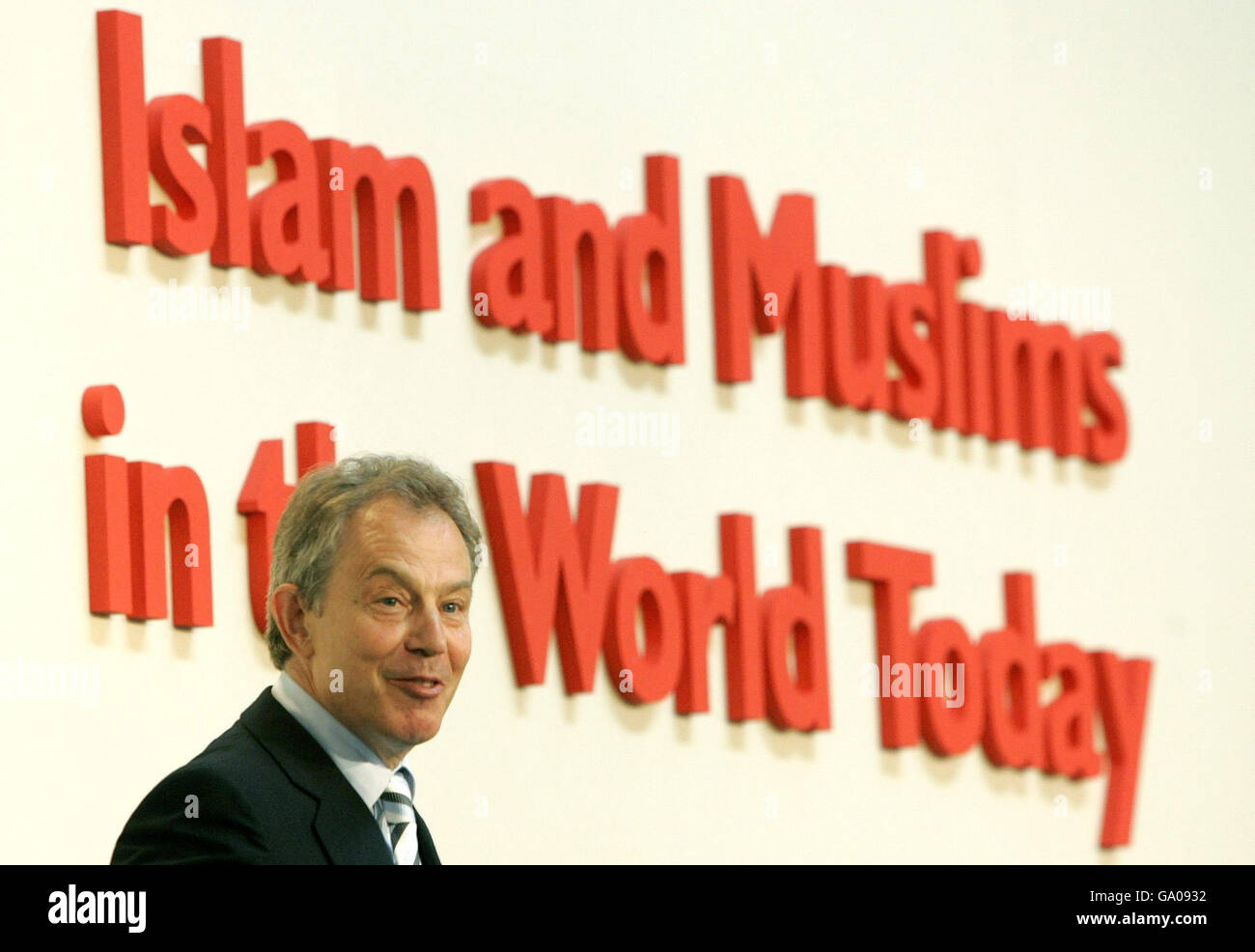 Blair rencontre les dirigeants islamiques internationales Banque D'Images