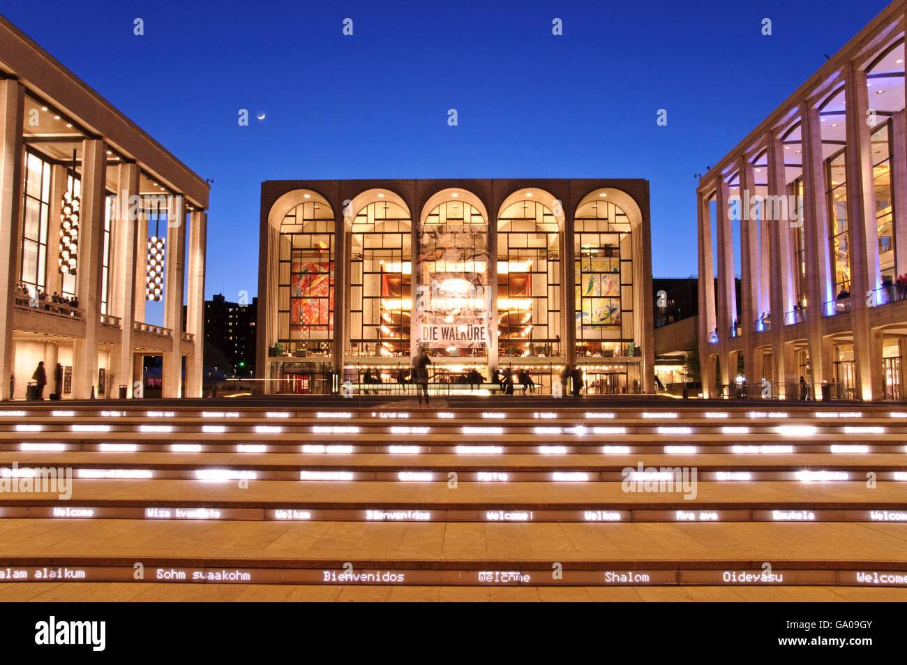 Le rénové Lincoln Center Performing Arts Center, Broadway, New York City, New York, USA Banque D'Images