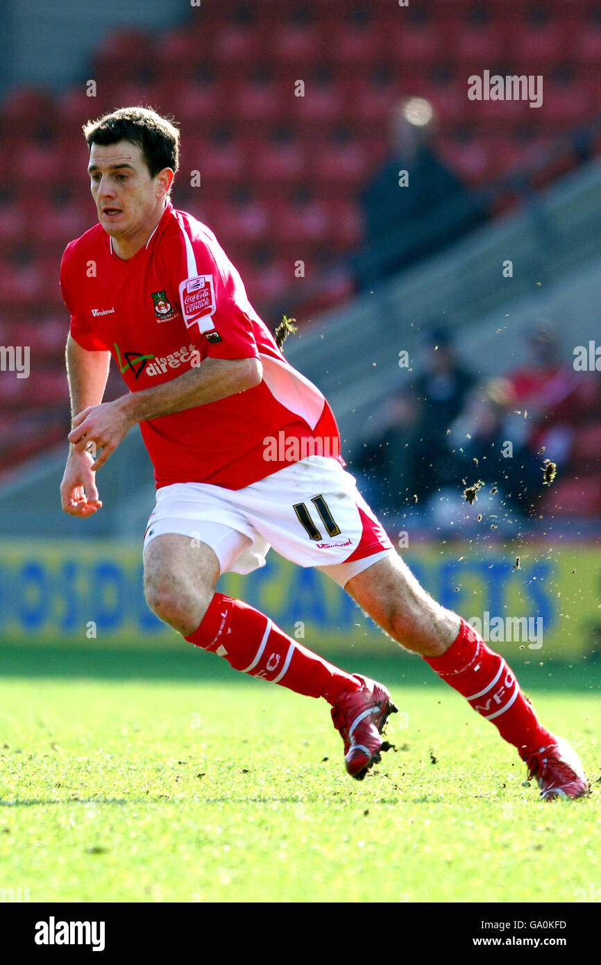 Football - Coca-Cola football League 2 - Wrexham / Chester City - terrain de courses. Chris Llewellyn, Wrexham Banque D'Images