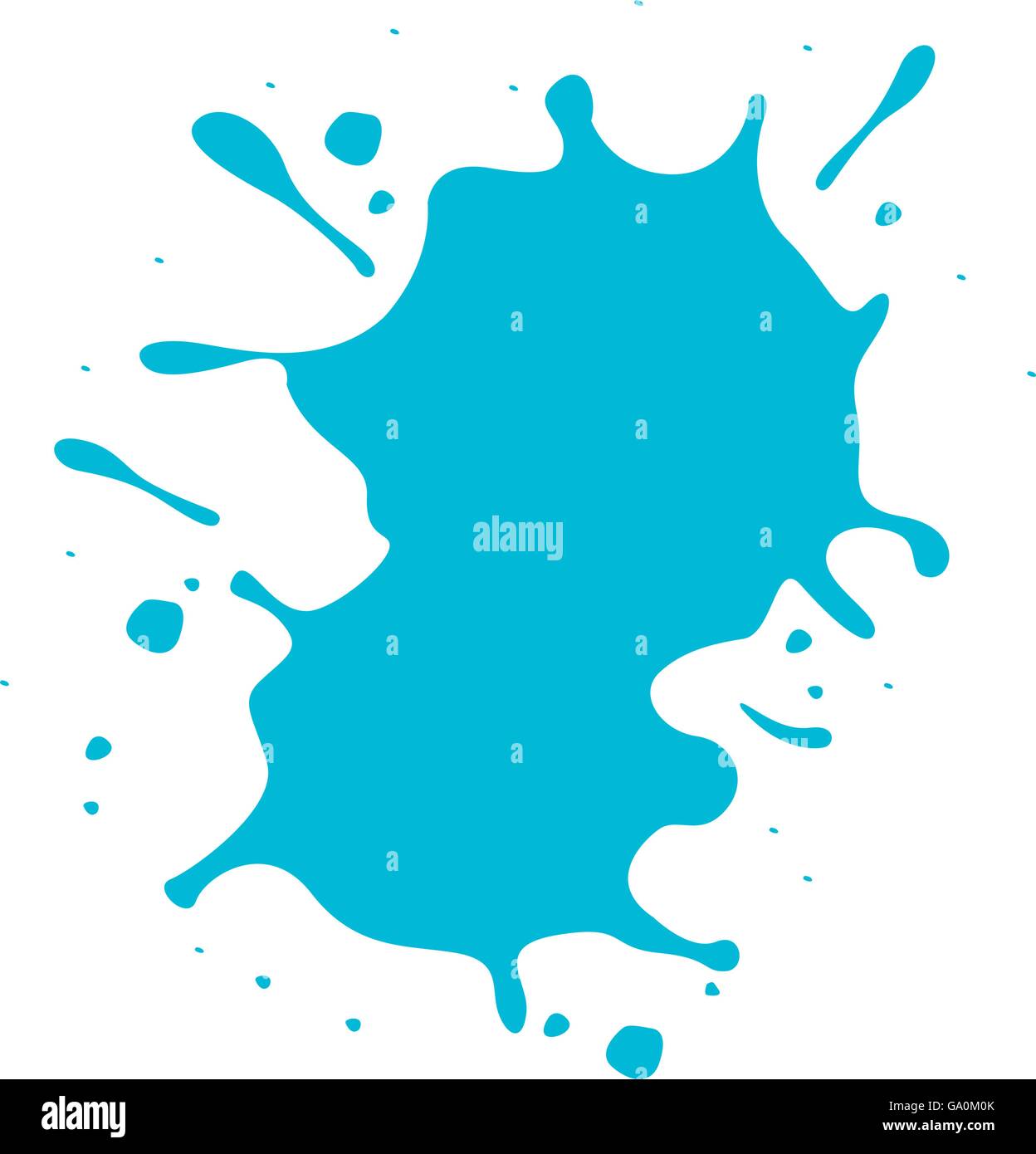 Tache de peinture bleu conception icône isolé Image Vectorielle Stock -  Alamy