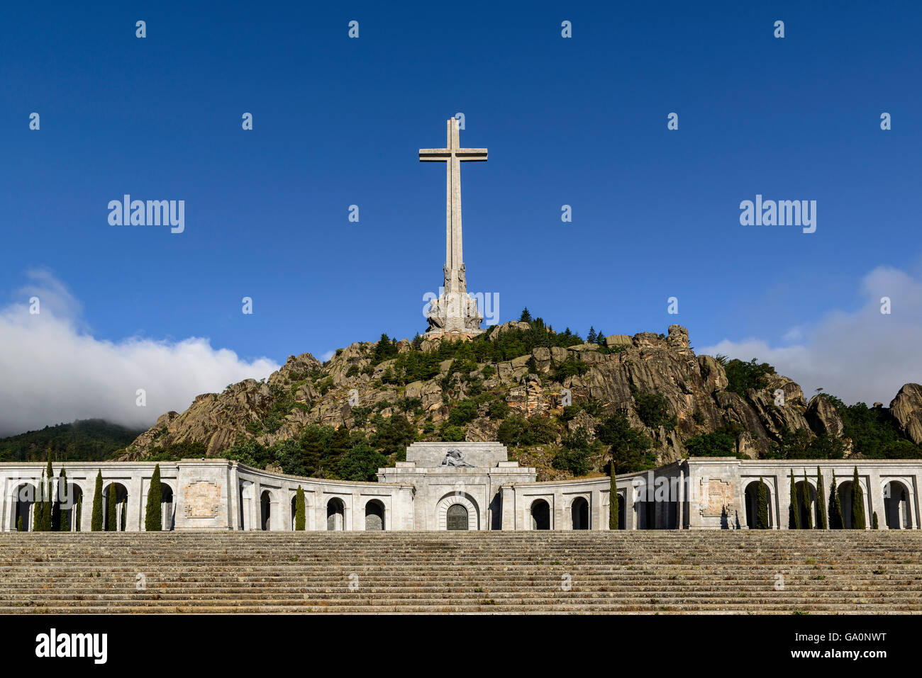 Valley of the Fallen (Valle de los Caidos, province de Madrid), Espagne. Banque D'Images