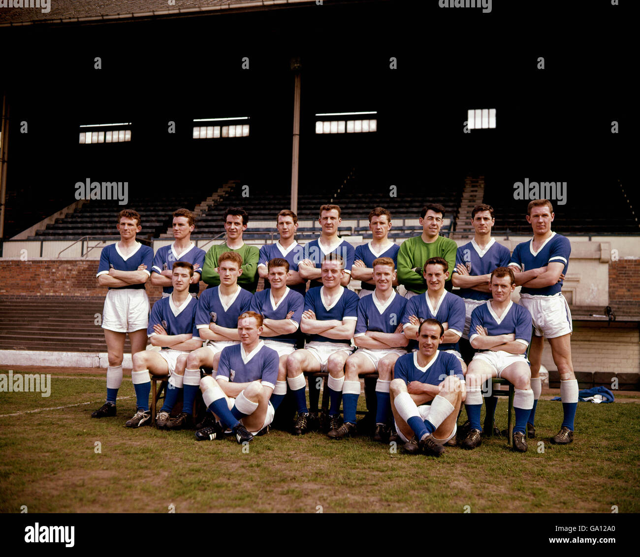 Football - football League Division One - Leicester City Photocall.Groupe d'équipe du F.C. de Leicester City.1961 Banque D'Images