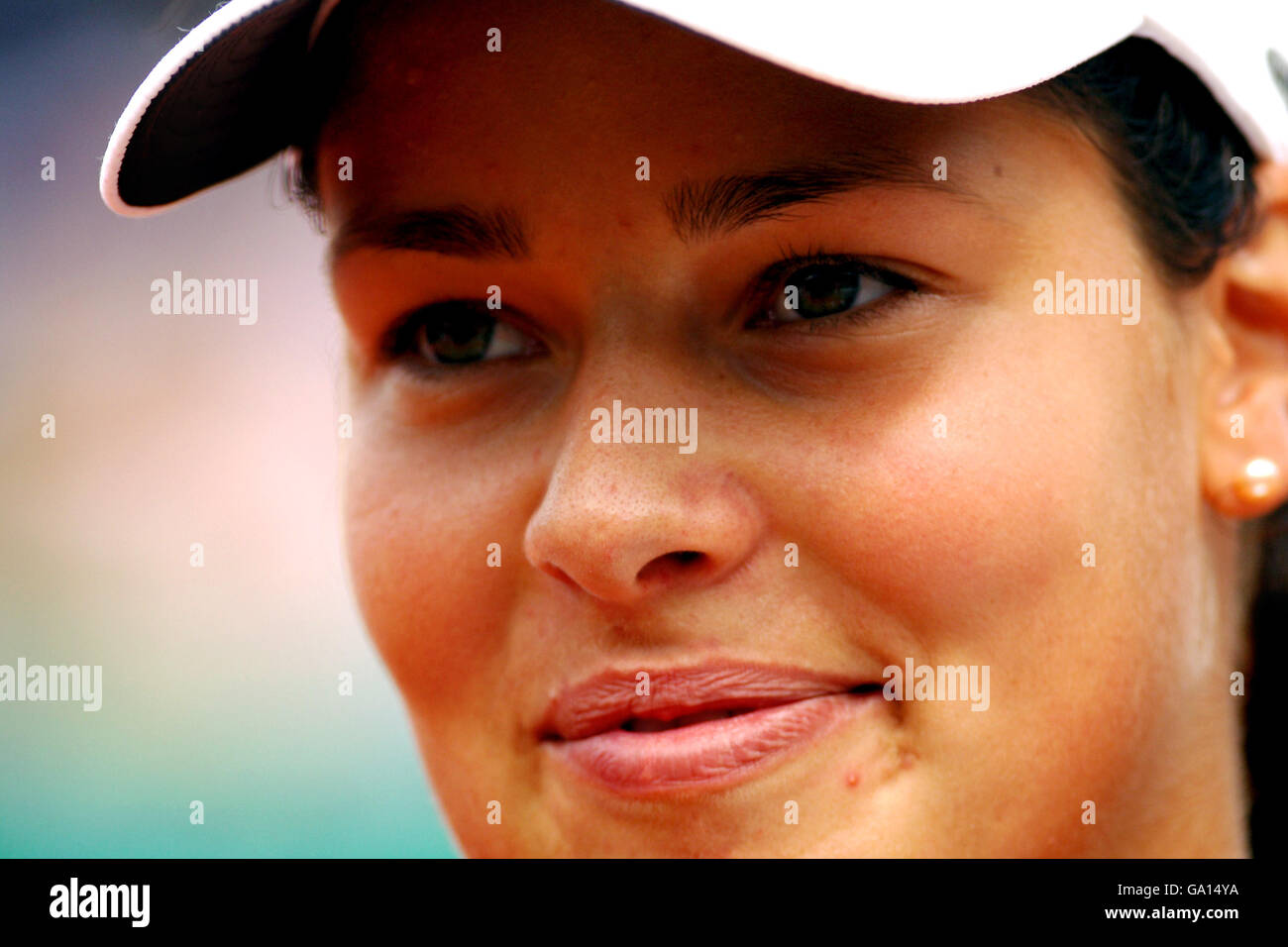 Tennis - 2007 French Open - jour quatorze - finale Womens - Roland Garros. Ana Ivanovic de Serbie après le match final Banque D'Images