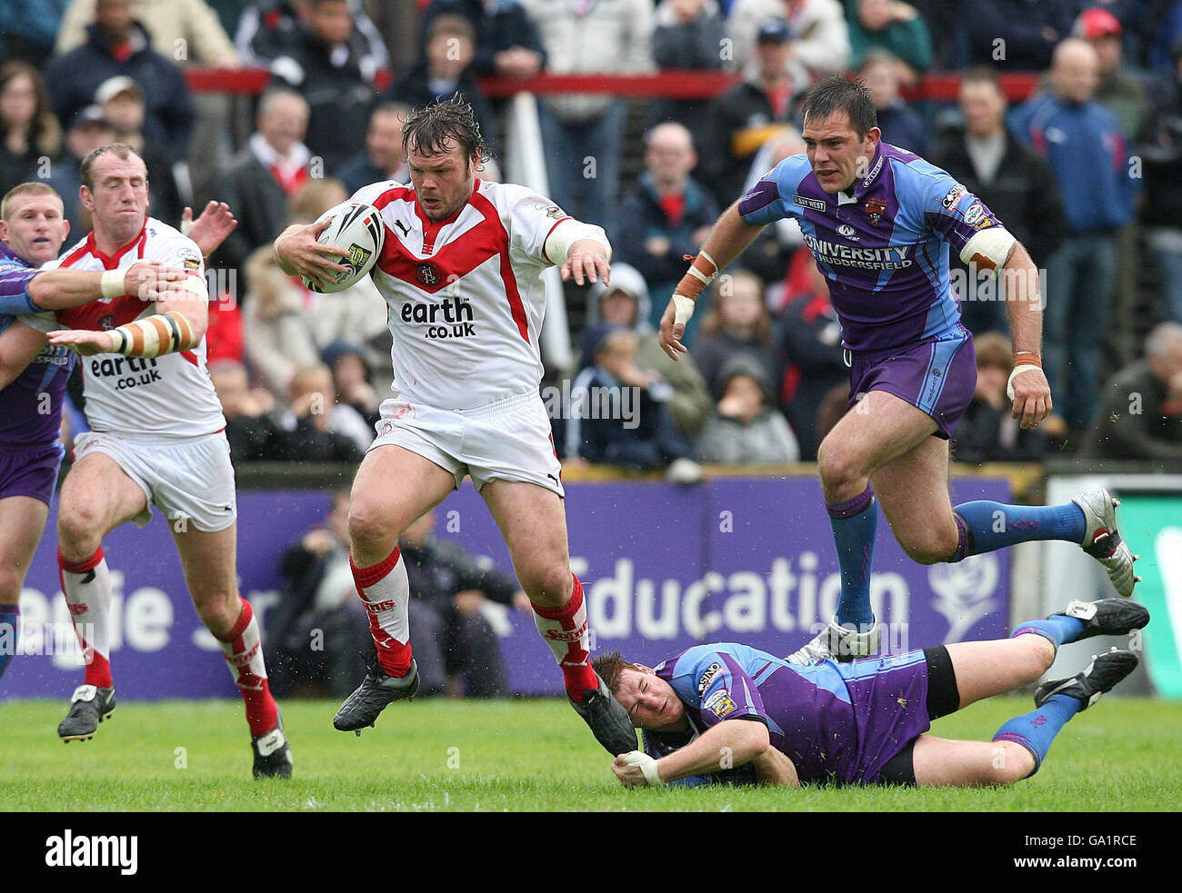 Rugby League - engager Super League - St Helens v Huddersfield Giants - Knowsley Road Banque D'Images