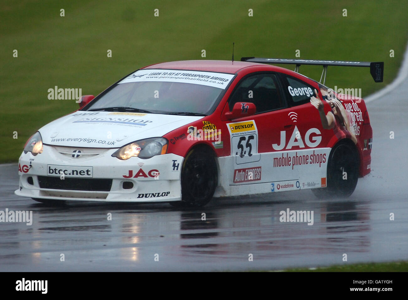 Motor Sport - Dunlop British Touring car Championship - Donington Park.John George, TH Motorsport Banque D'Images