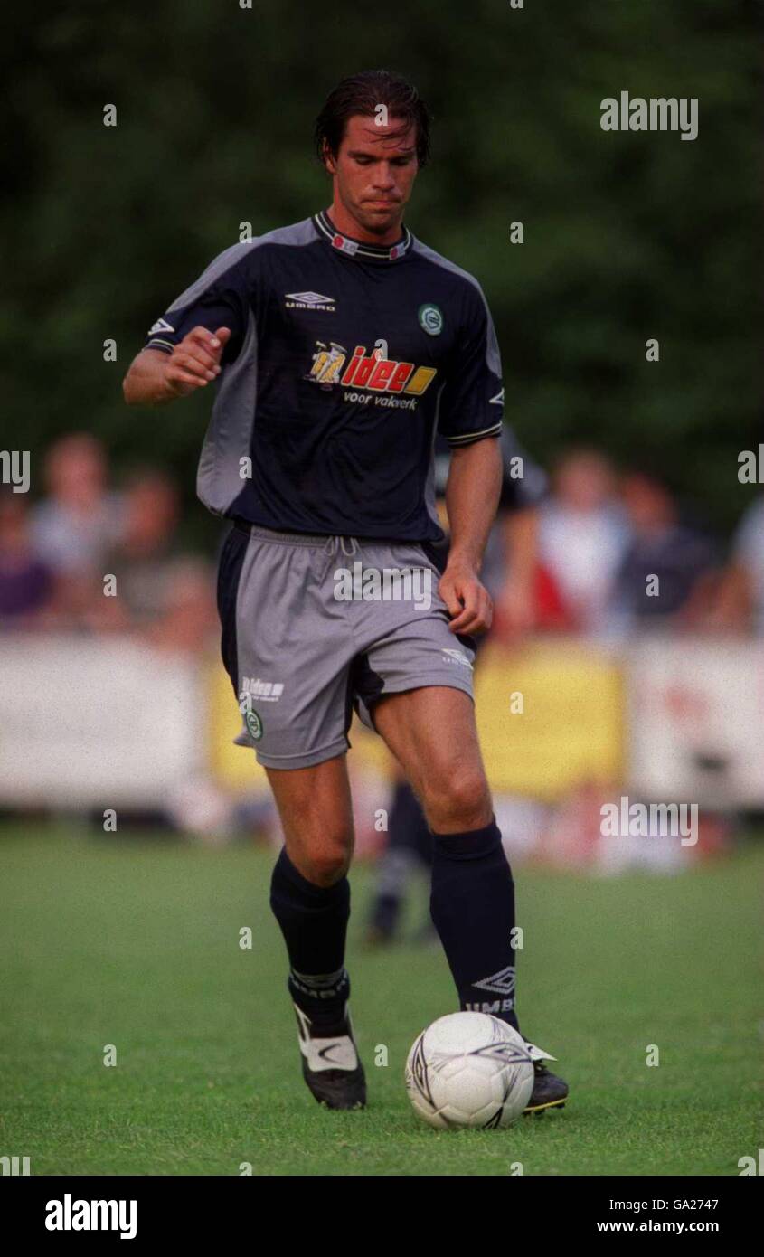 Football hollandais - amical - de Wolden / Groningen.Melchior Schoenmakers, Groningen Banque D'Images