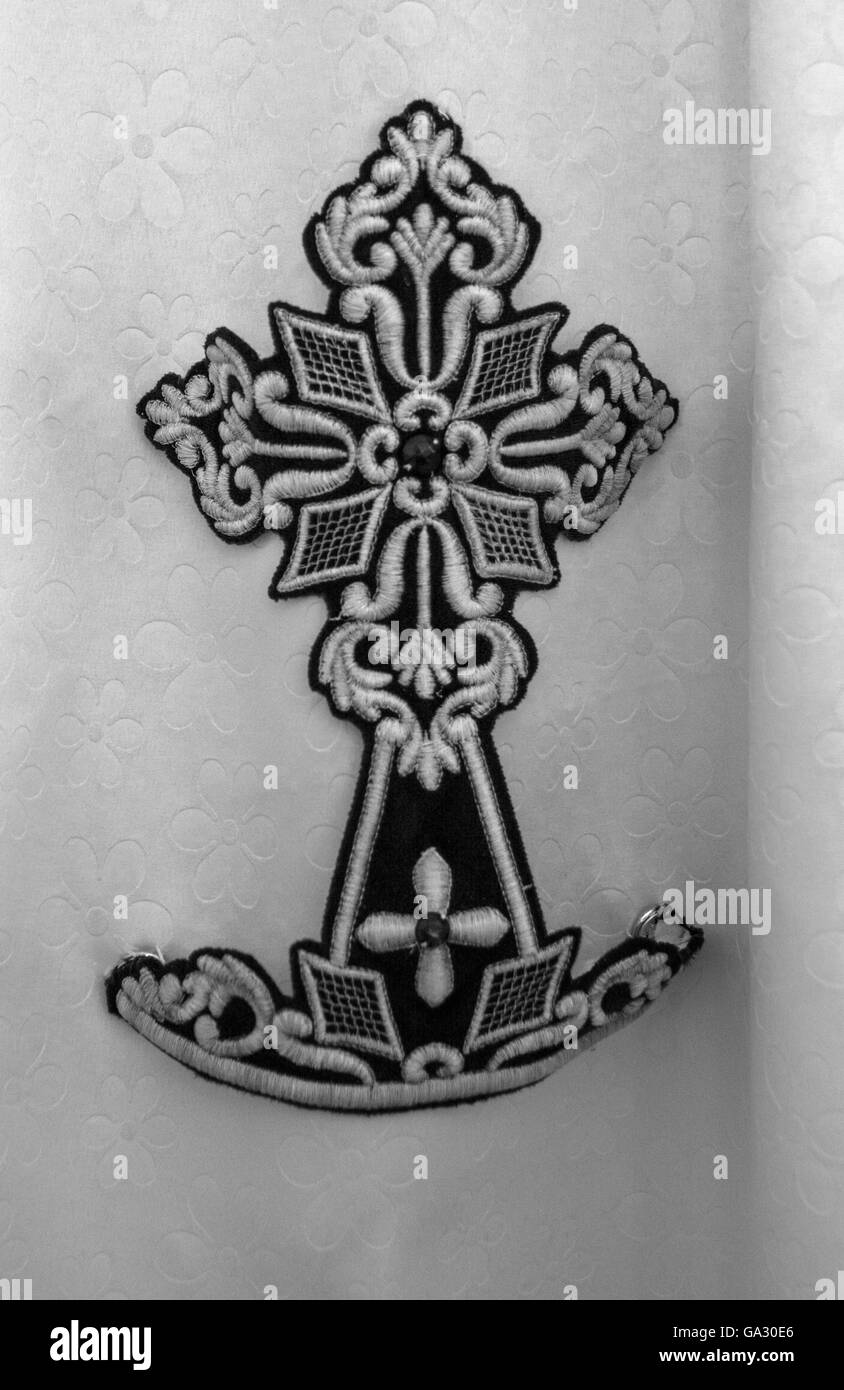 objets à l'intérieur d'une ancienne église Banque D'Images
