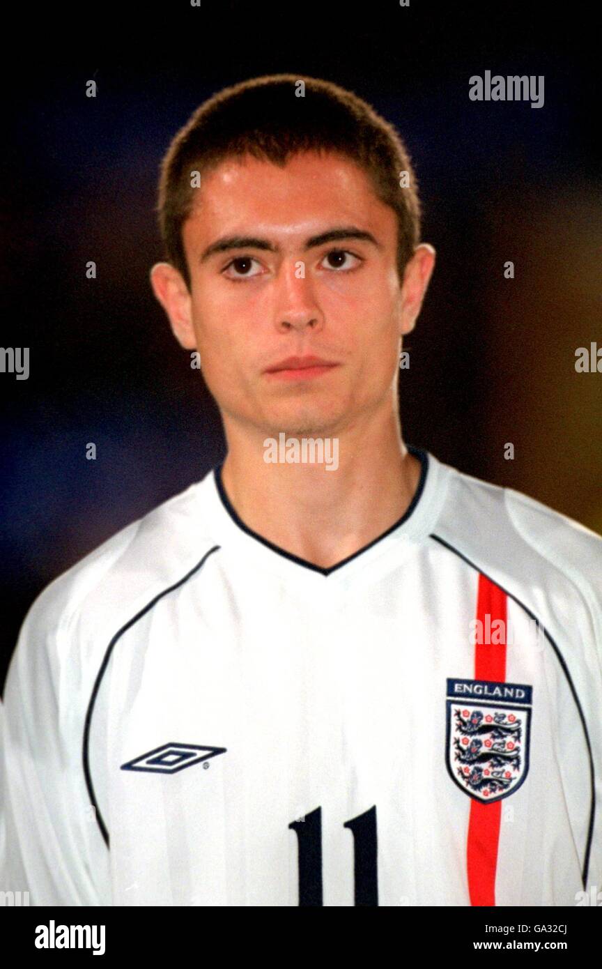 Football international - pour les moins de 17 ans - Angleterre / Pologne. Sean Doherty, Angleterre Banque D'Images