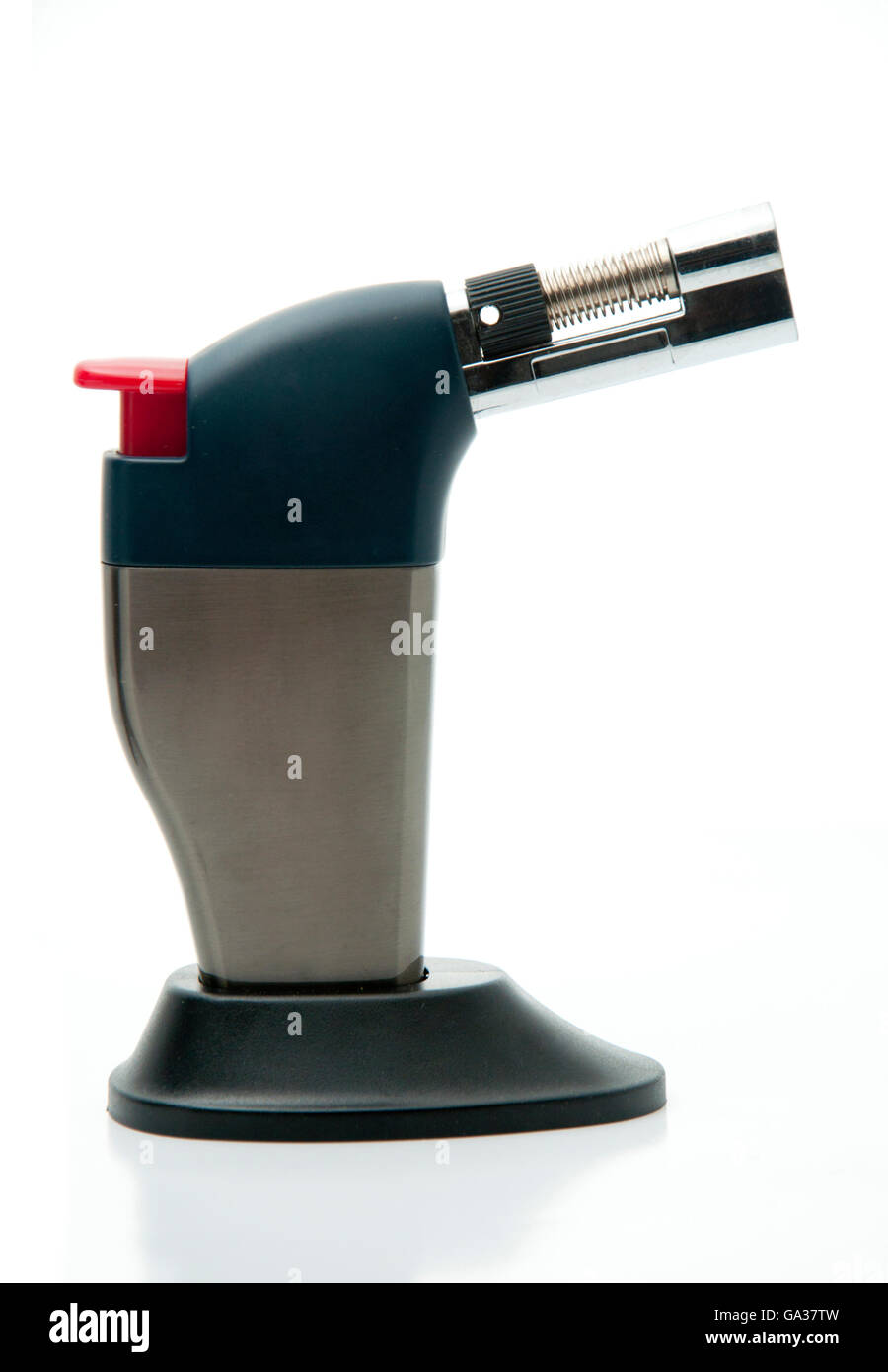 Outil de cuisine chalumeau isolated on White Banque D'Images