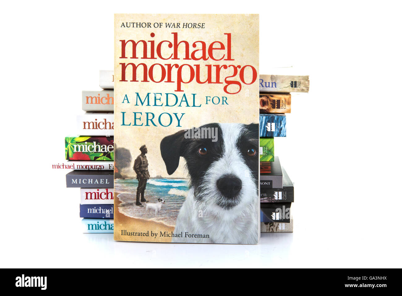 Une médaille pour Leroy par Michael Morpurgo sur fond blanc Banque D'Images