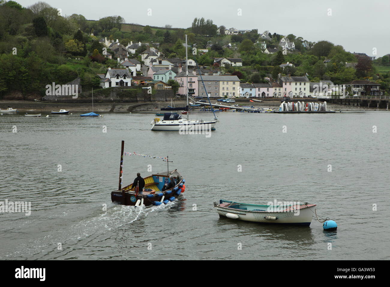 La Bell Dittisham exécute un service régulier à Dittisham Greenway house,Agatha Christie's maison de vacances dans le Devon Banque D'Images