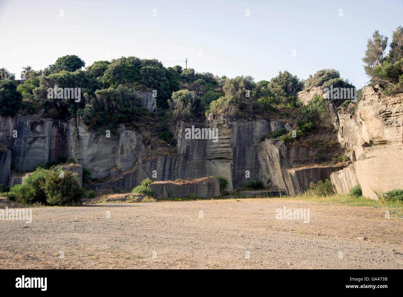 L'ancienne carrière de Gumusluk Turquie Mugla Banque D'Images