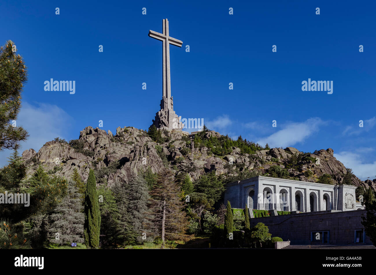 Valley of the Fallen (Valle de los Caidos, province de Madrid), Espagne. Banque D'Images