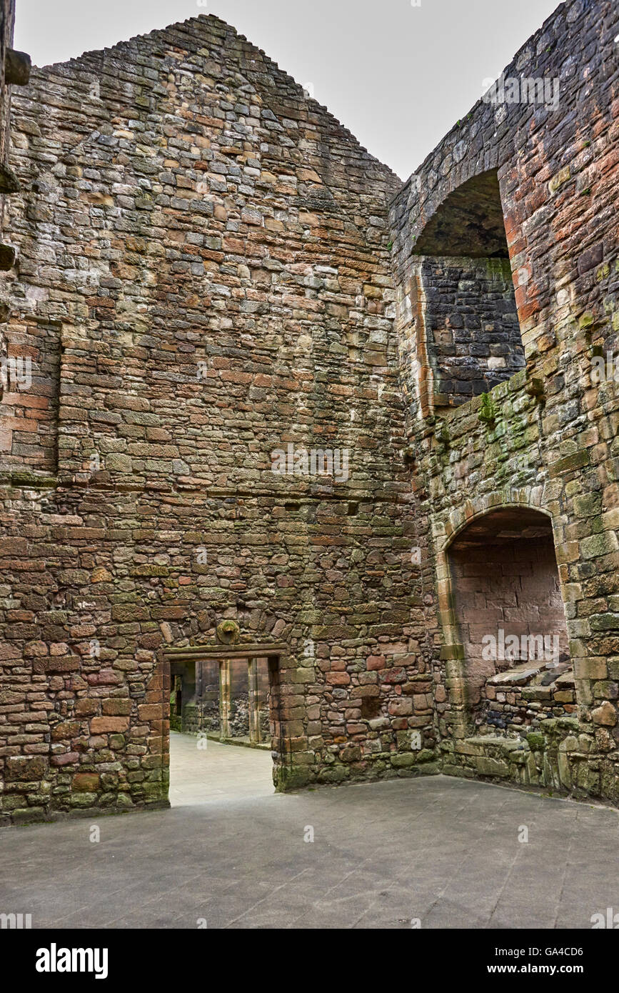 Les ruines de Linlithgow Palace est situé dans la ville de Linlithgow, West Lothian, Scotland Banque D'Images