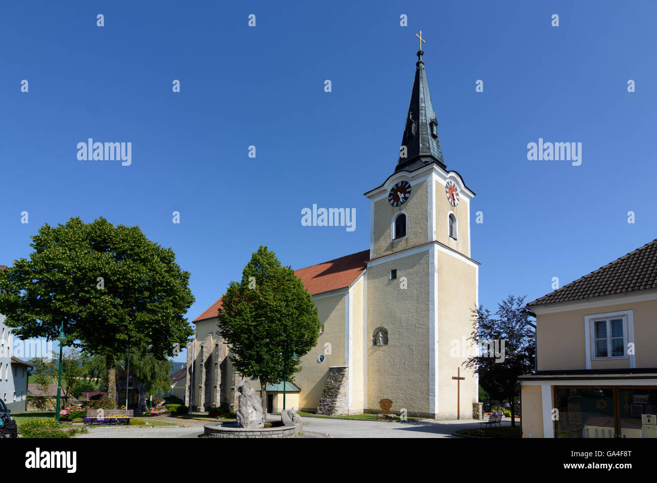 L'église St Oswald Autriche Niederösterreich, Autriche Basse-autriche Banque D'Images