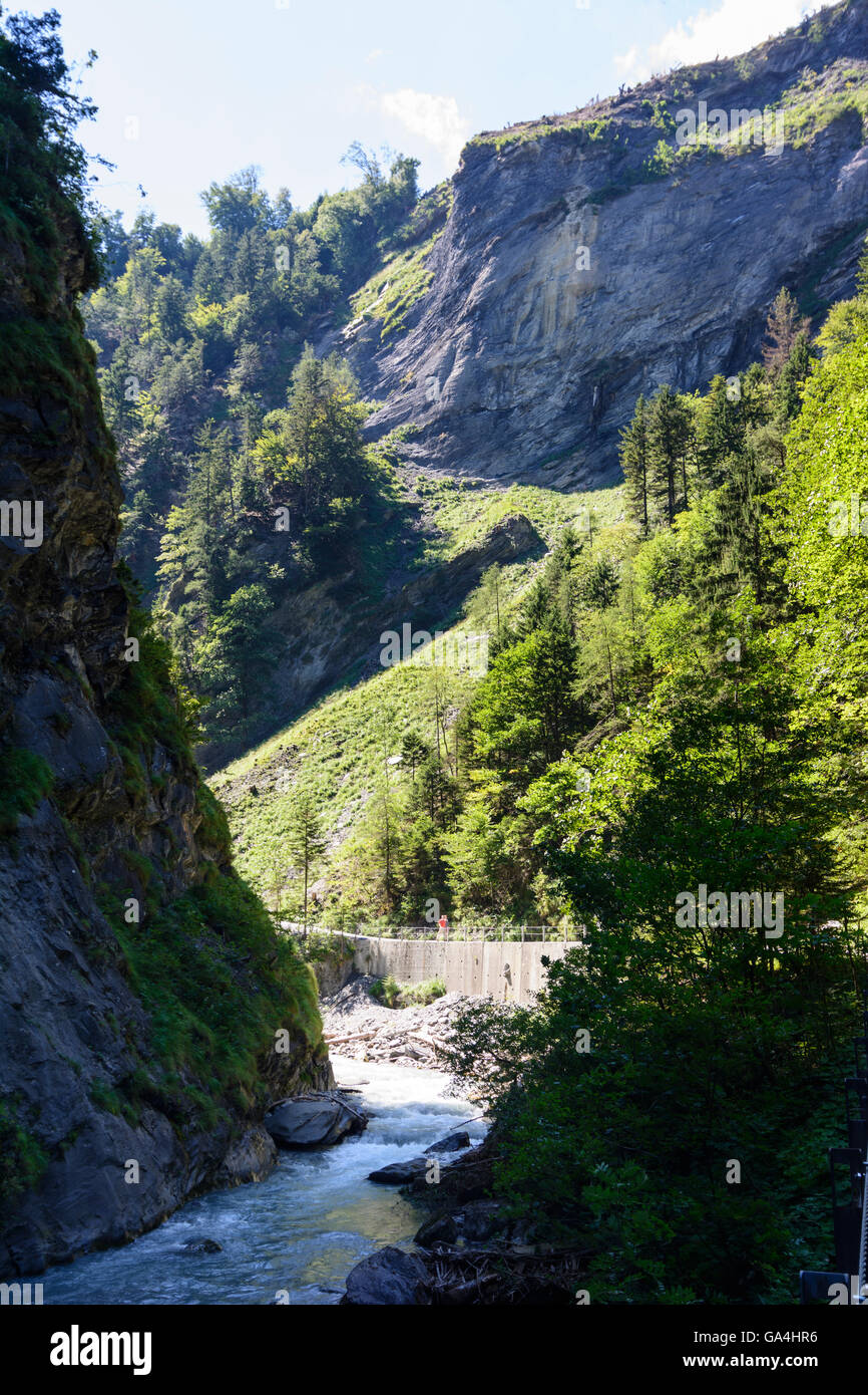 Gorges de Tamina à Bad Ragaz Suisse Saint Gall Sa Banque D'Images