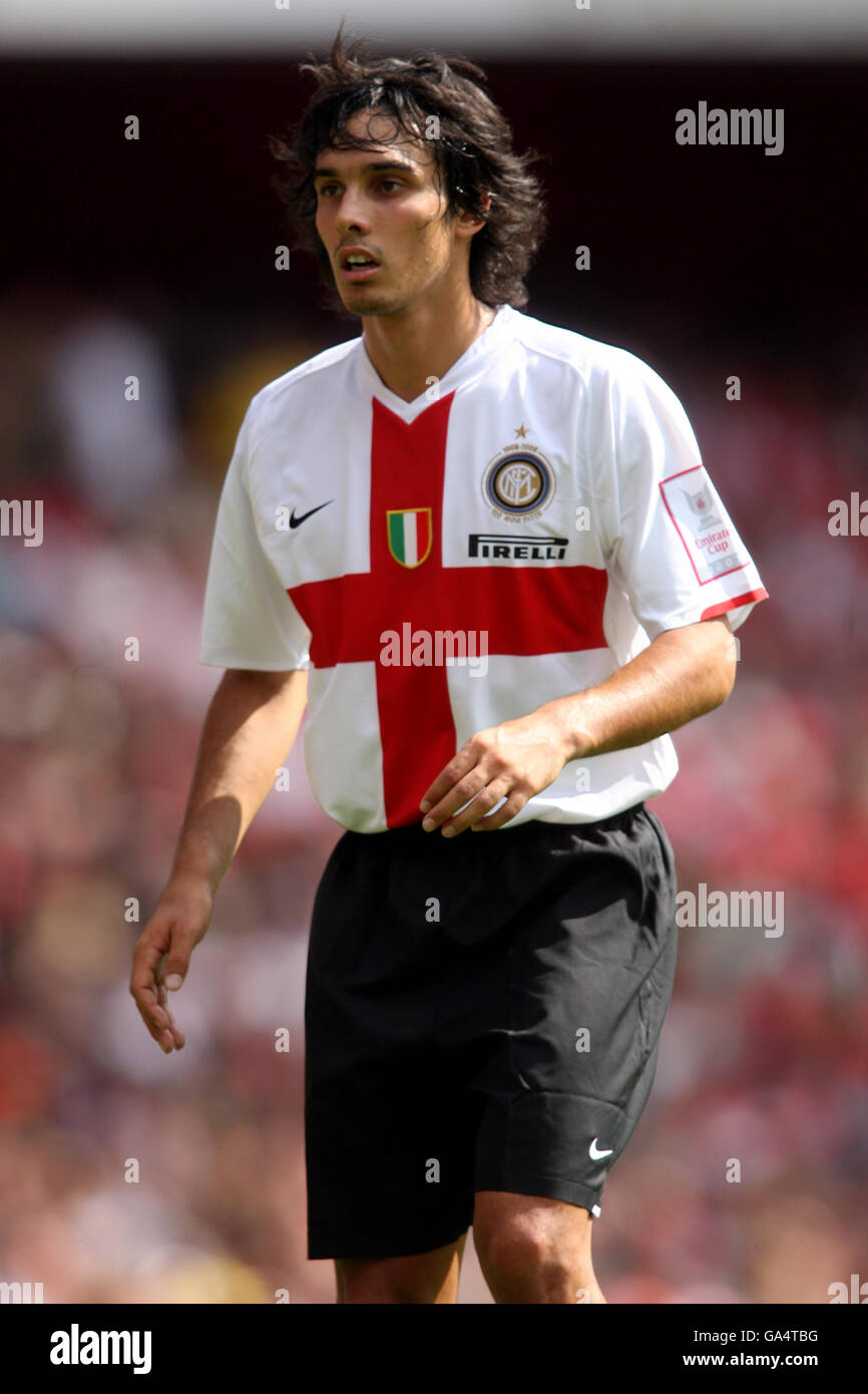 Football - coupe Emirates - Inter Milan v Valencia - Emirates Stadium. Francesco Bolzoni, Inter Milan Banque D'Images