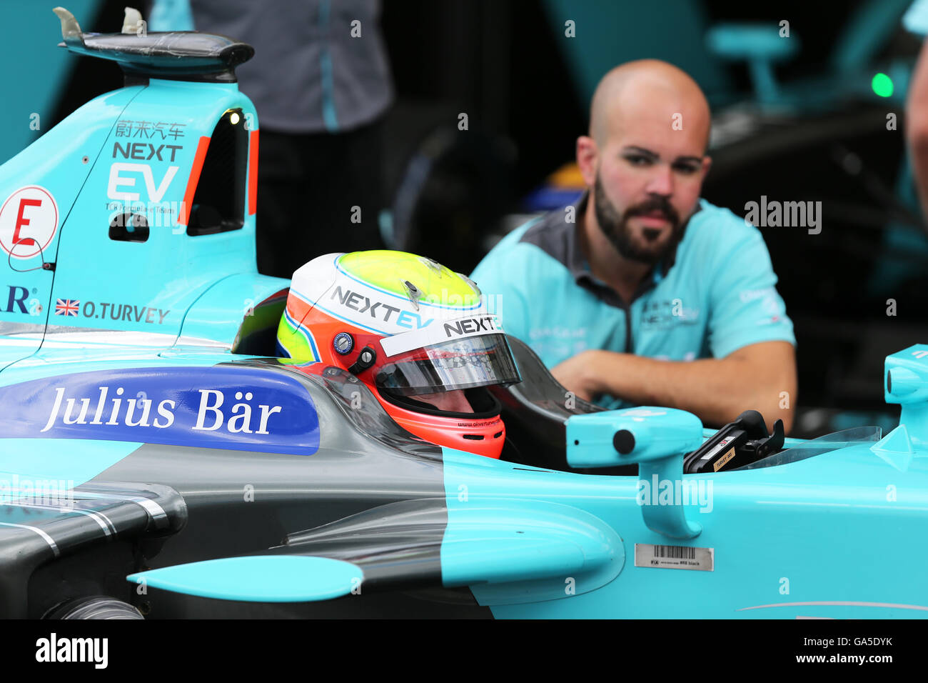 Londres, Royaume-Uni. 3 juillet, 2016. Round 10 2016 FIA Formula E London ePRIX, Battersea Park, London, UK. 3 juillet, 2016. Crédit : Simon Balson/Alamy Live News Banque D'Images