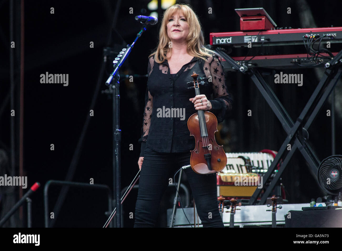 Milan Italie. 03e Juillet 2016. La légende de rock américain Bruce Springsteen effectue sur scène au Stadio San Siro Pendant 'la rivière d''2016' Credit : Rodolfo Sassano/Alamy Live News Banque D'Images