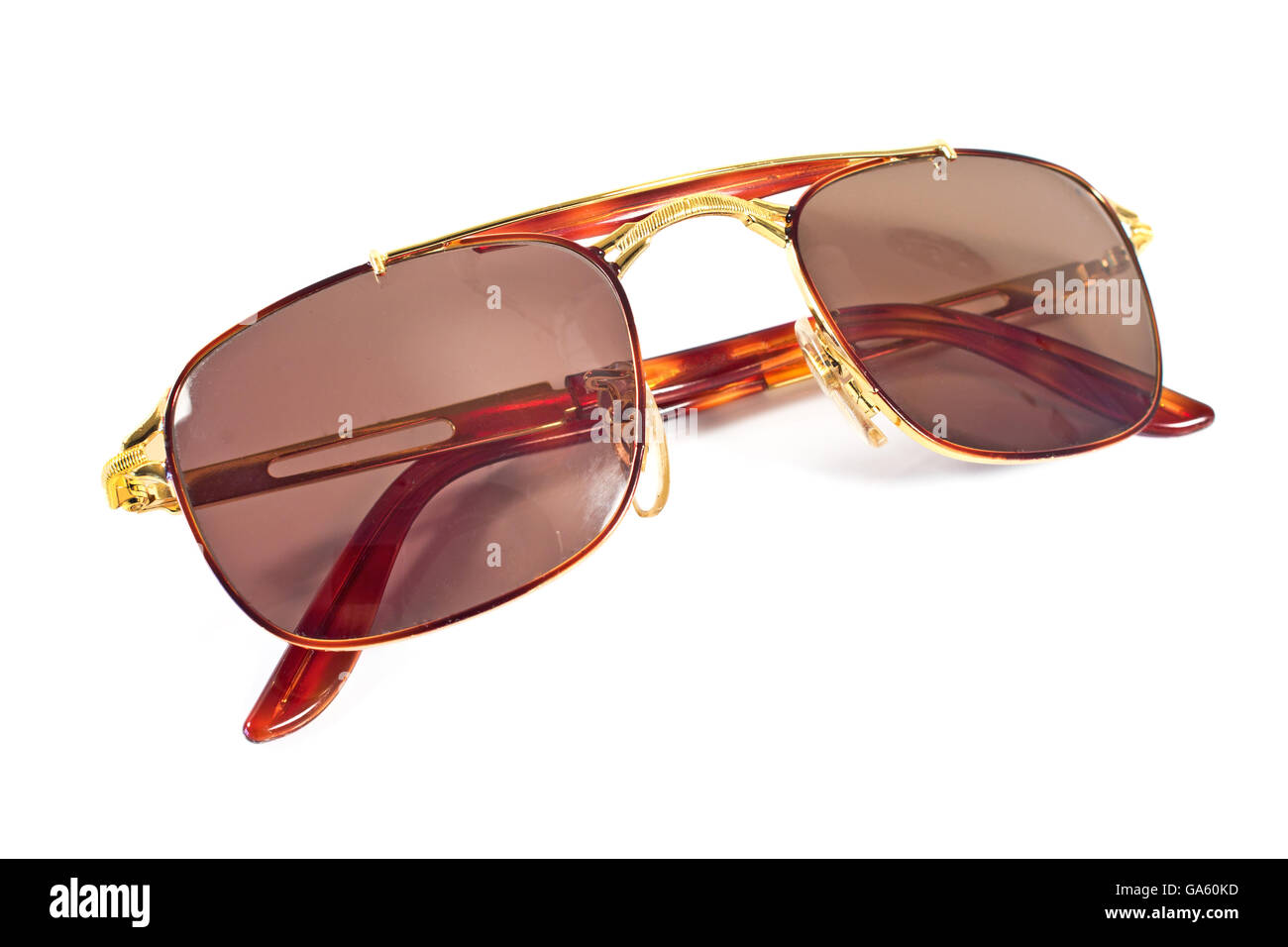 Lunettes élégant isolated on white Banque D'Images
