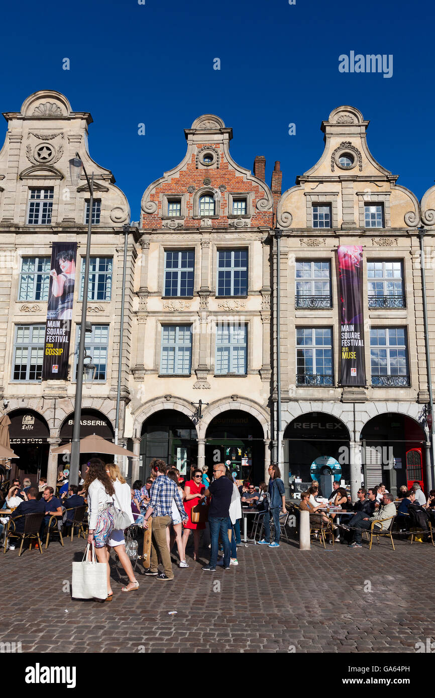 Place des Héros, Arras, Pas de Calais, Nord-Pas de Calais Picardie, France Banque D'Images