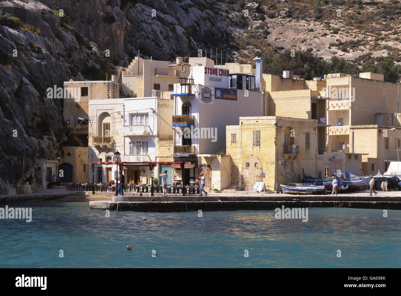 Avis de Xlendi, Xlendi Bay, Gozo, Malte, Europe Banque D'Images