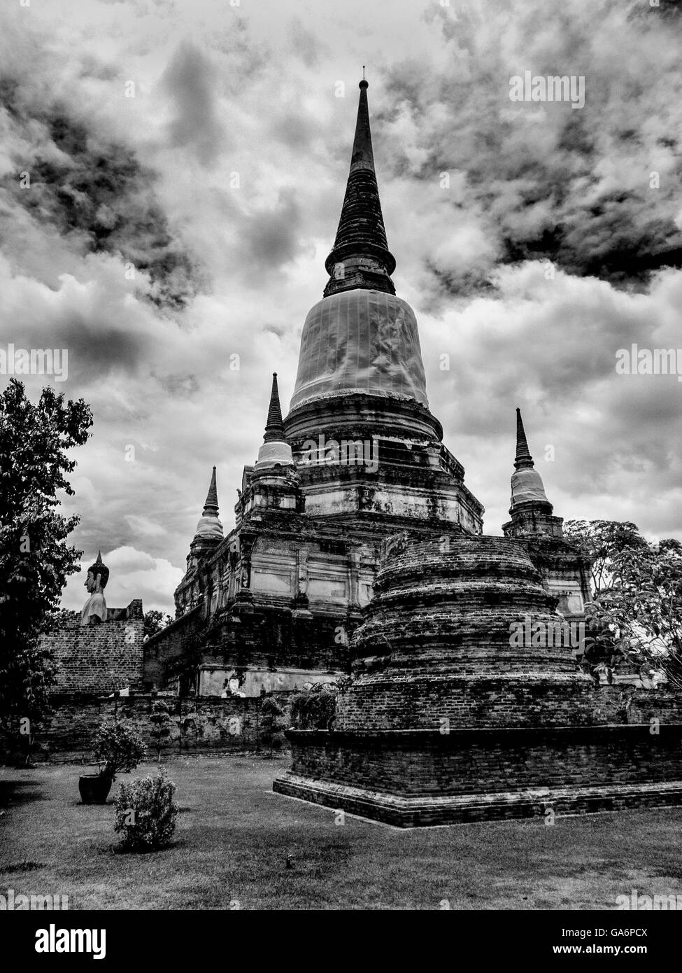 Temple Wat Phanan Choeng Ayutthaya Thaïlande Banque D'Images