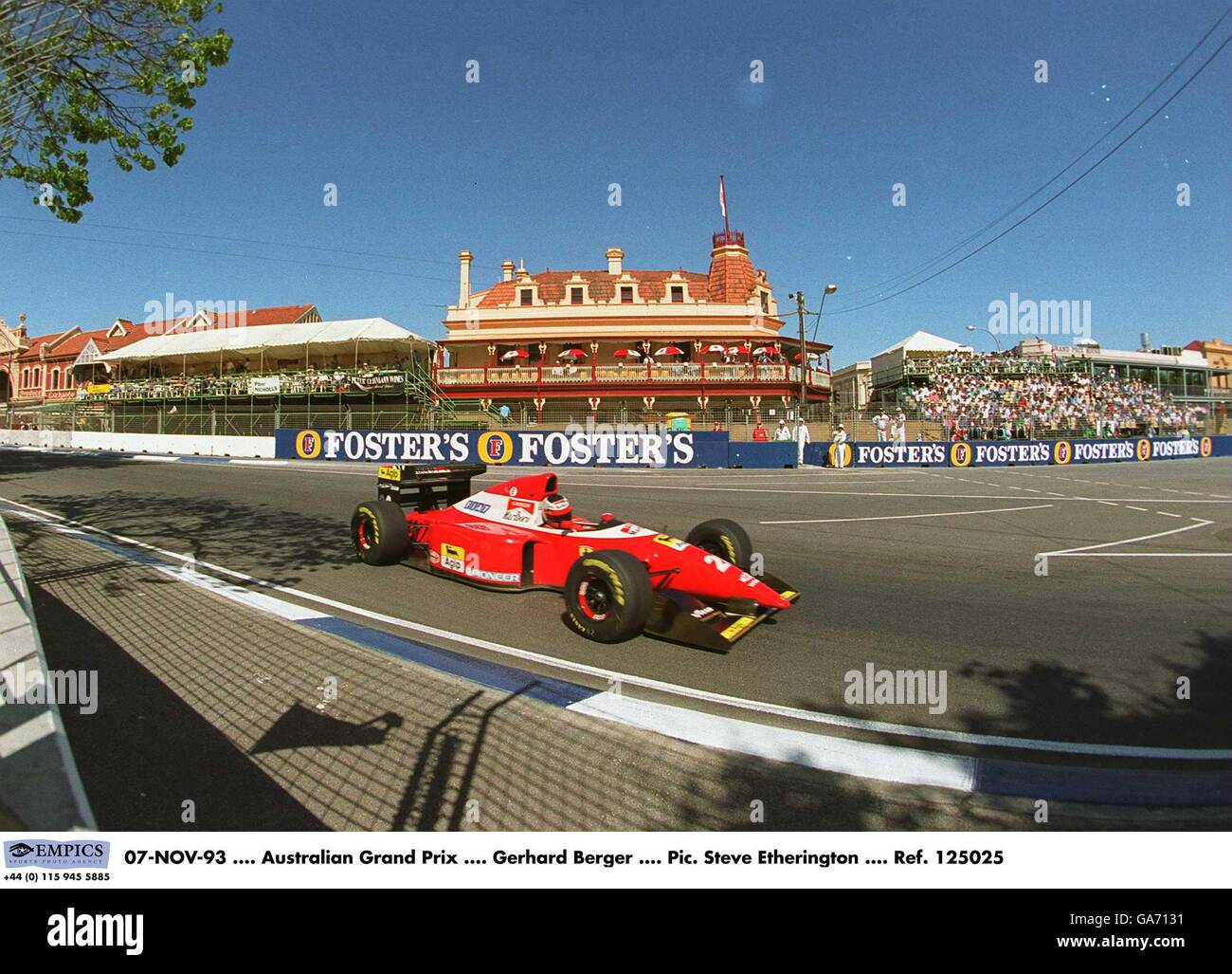 125025 Gerhard Berger Banque D'Images