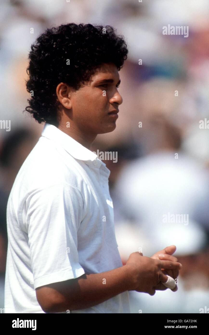 Cricket - Trophée Texaco - First One Day International - Angleterre / Inde.Sachin Tendulkar, Inde Banque D'Images