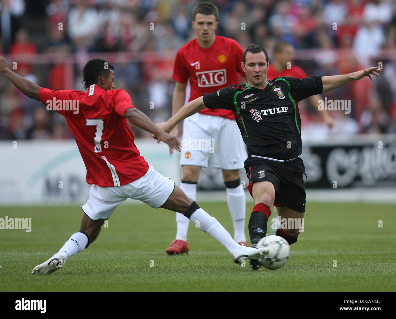 Football - Friendly - Glentoran v Manchester United - l'Ovale Banque D'Images