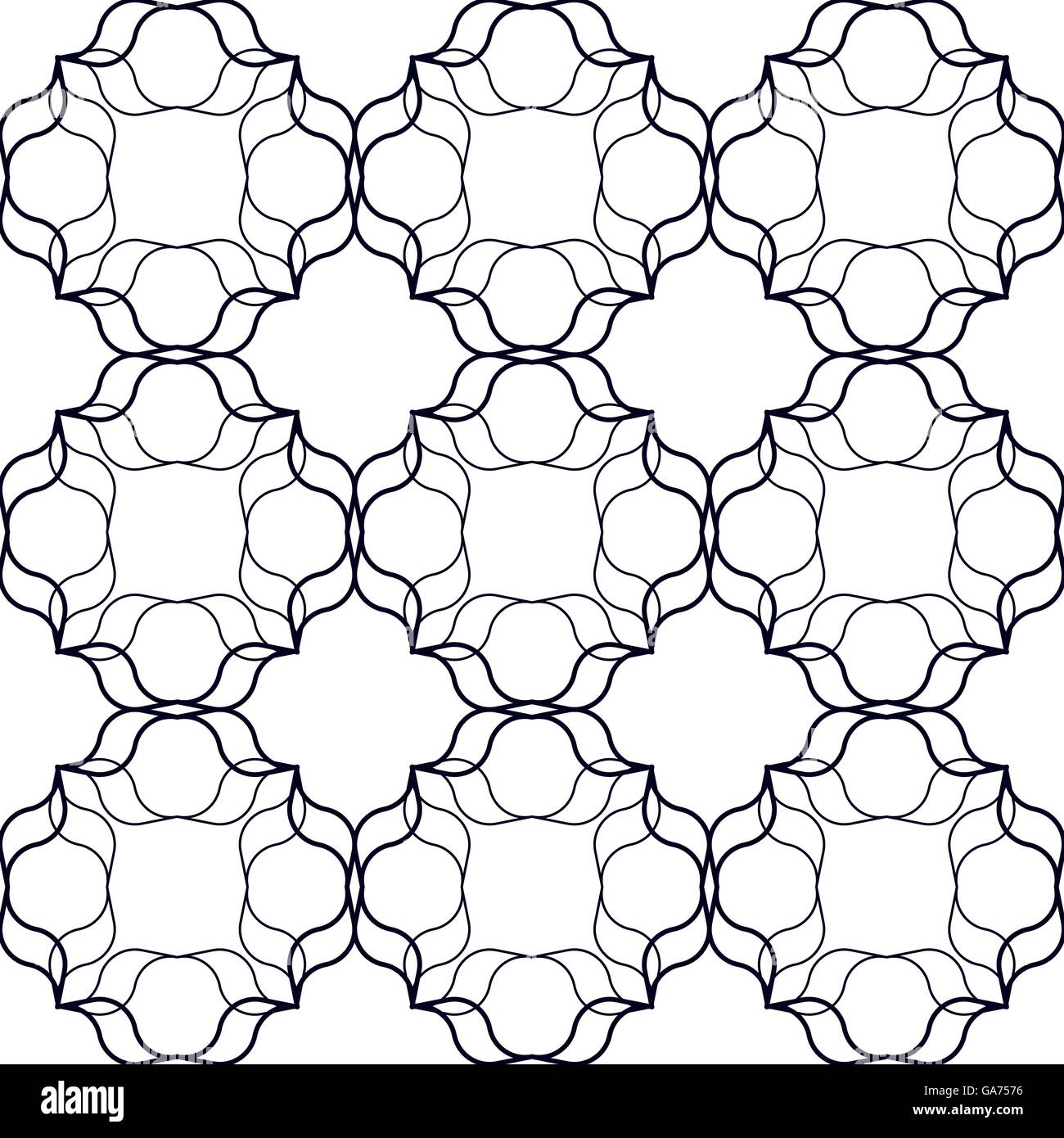 Motif linéaire entrelacé Illustration de Vecteur