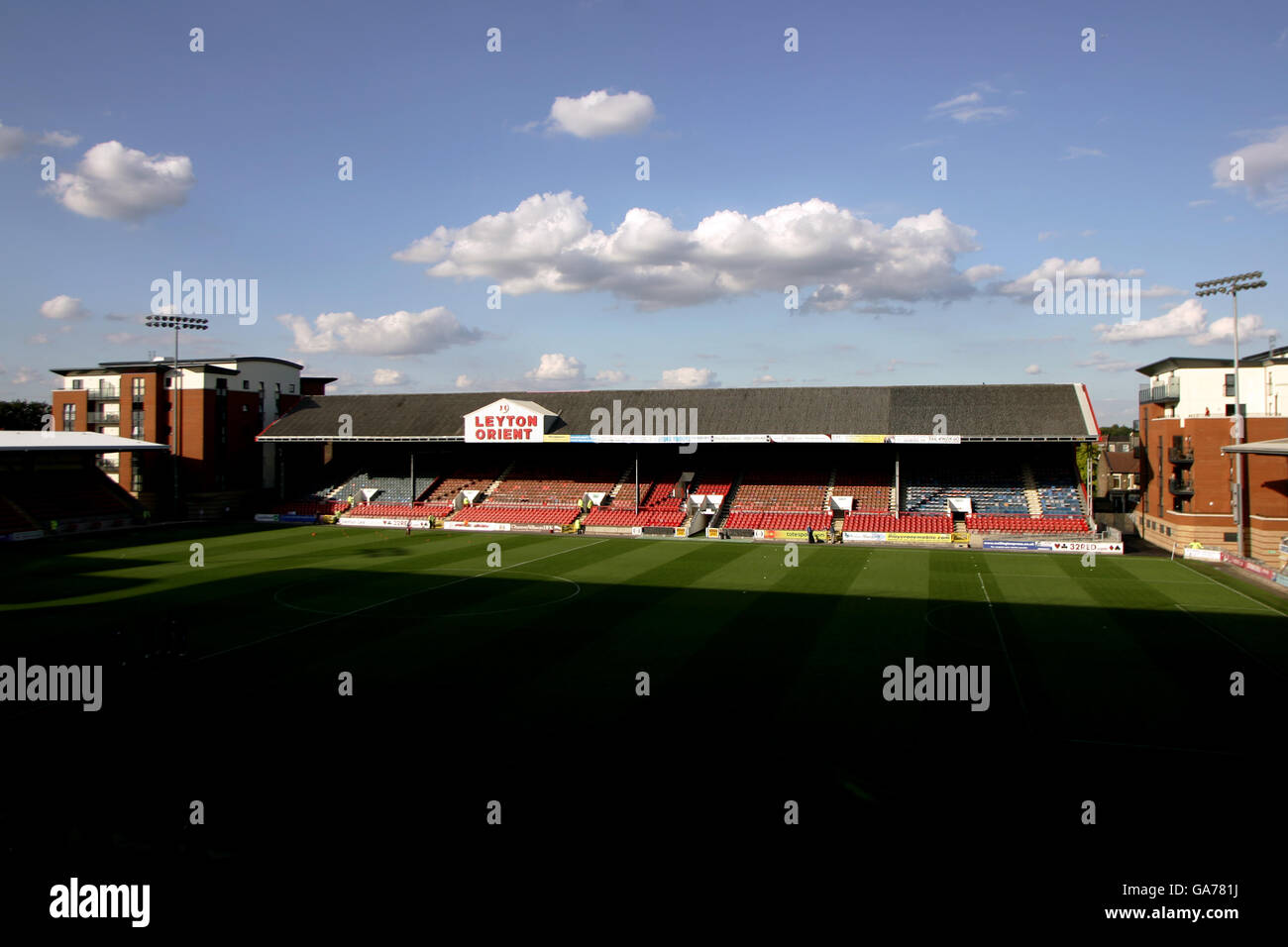 Football - amical - Leyton Orient / West Ham United - Brisbane Road.Brisbane Road, stade de Leyton Orient Banque D'Images