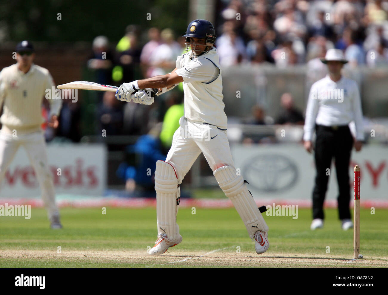 Cricket - npower deuxième Test - Angleterre v Inde - Jour trois - Trent Bridge Banque D'Images