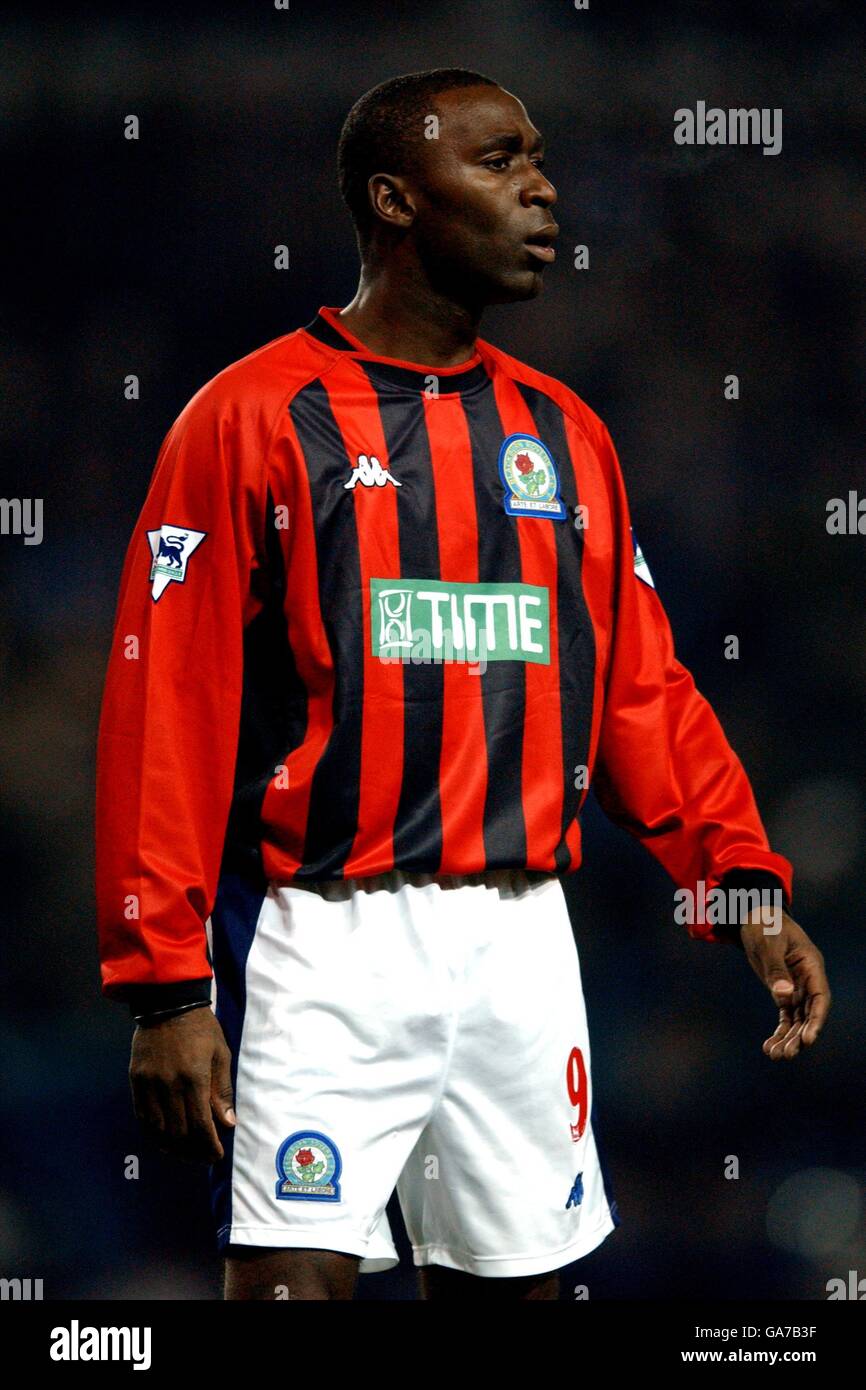 Soccer - Worthington Cup - demi-finale - première jambe - Sheffield Wednesday v Blackburn Rovers. Andy Cole de Blackburn Rovers Banque D'Images