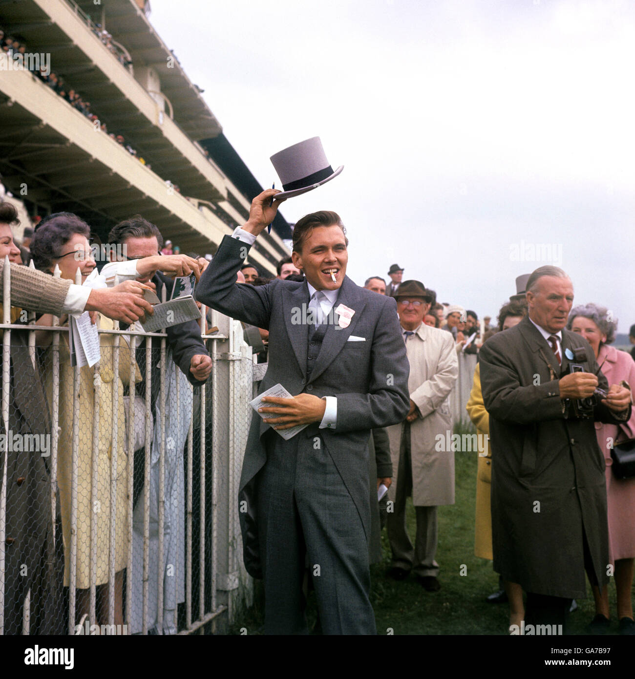 Les courses de chevaux - journée du derby d'Epsom - Banque D'Images