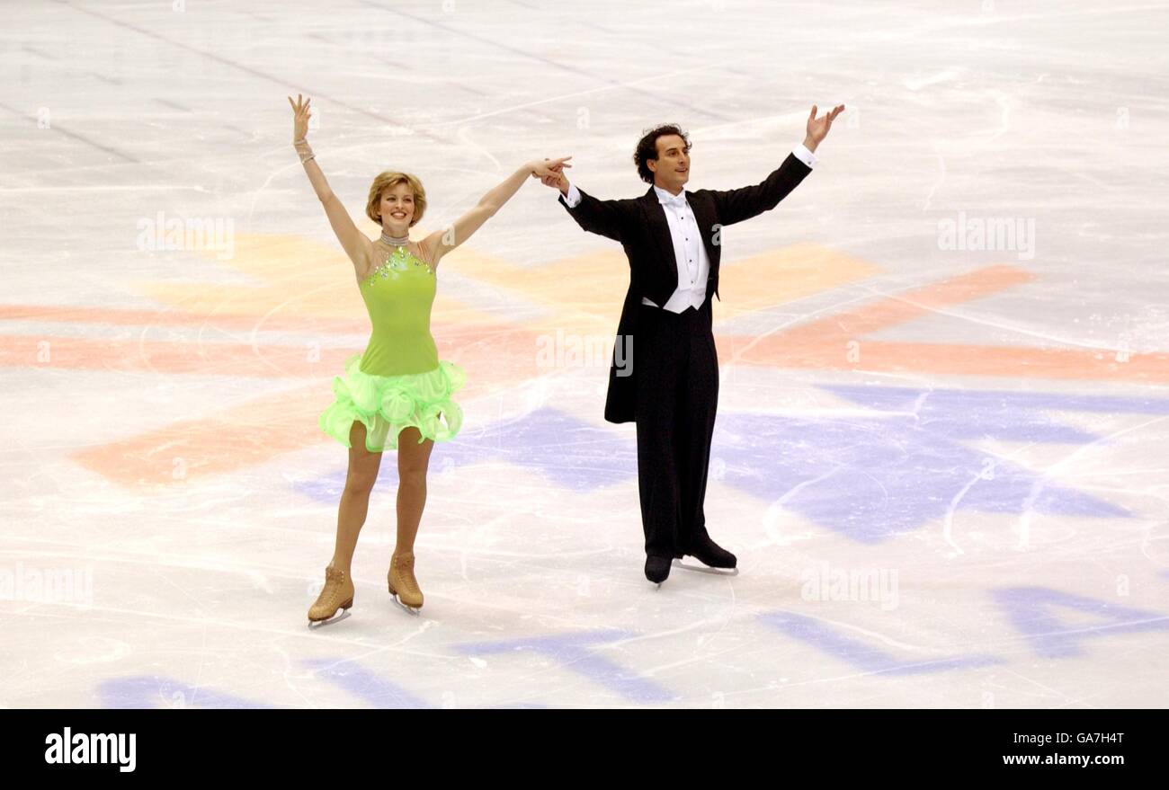 - Jeux Olympiques d'hiver de Salt Lake City 2002 - Patinage artistique - danse sur glace - Danse imposée Banque D'Images
