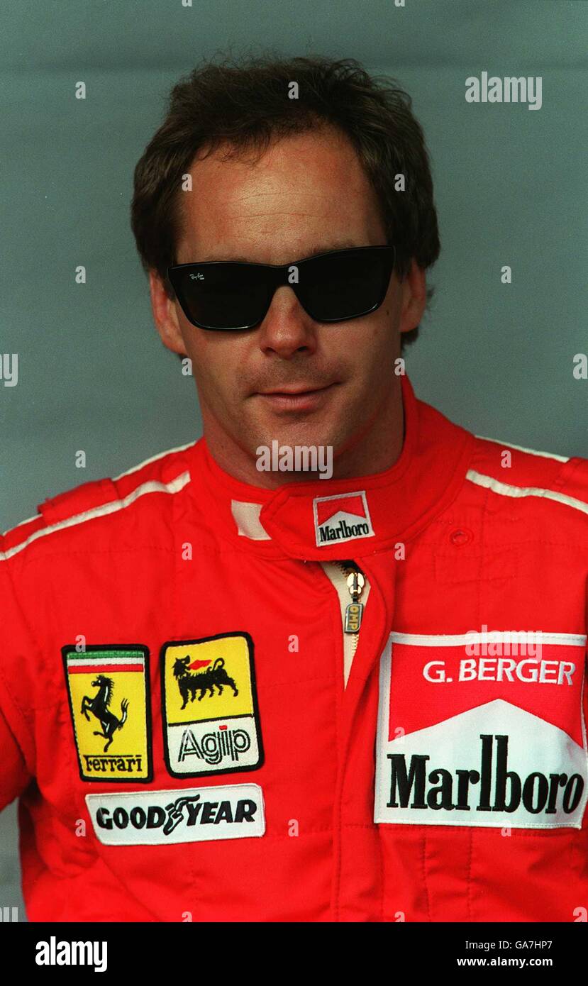 26 mars 95, Motor Racing, Gerhard Berger Banque D'Images