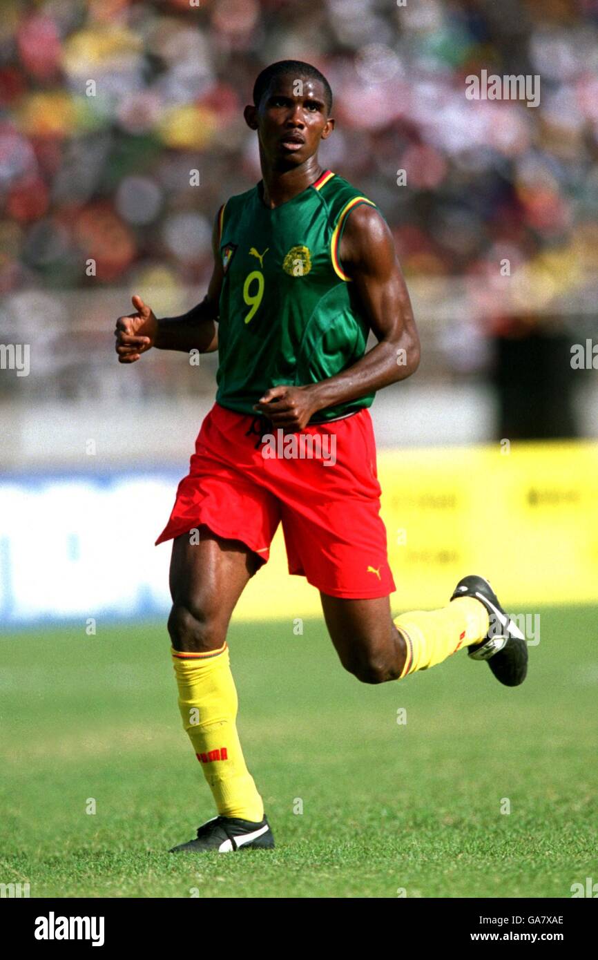 Football - coupe des nations africaines Mali 2002 - finale - Sénégal / Cameroun.Samuel ETO'o, Cameroun Banque D'Images
