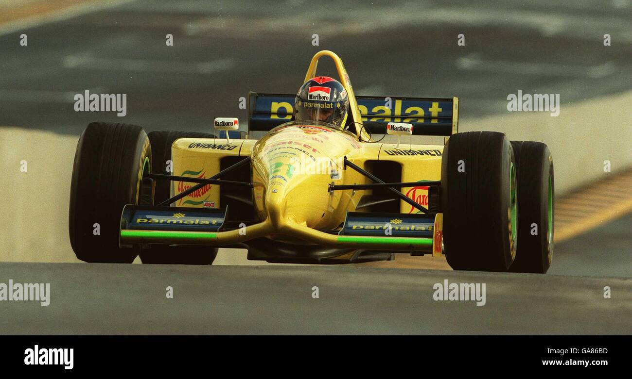 26-MAR-95, course automobile, Pedro Diniz, Grand Prix Forti Banque D'Images