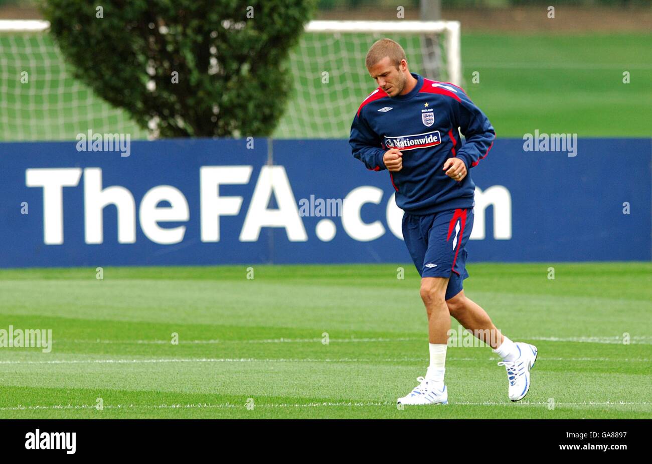 Photo Avec Autographe Imprimé De David Beckham Angleterre - Reproduction, Décoration Sportive