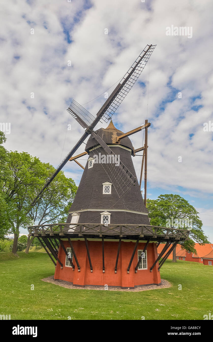 Moulin à la Forteresse de Kastellet Copenhagen Danemark Banque D'Images