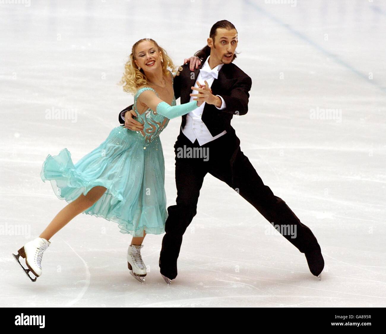 - Jeux Olympiques d'hiver de Salt Lake City 2002 - Patinage artistique - danse sur glace - Danse imposée Banque D'Images