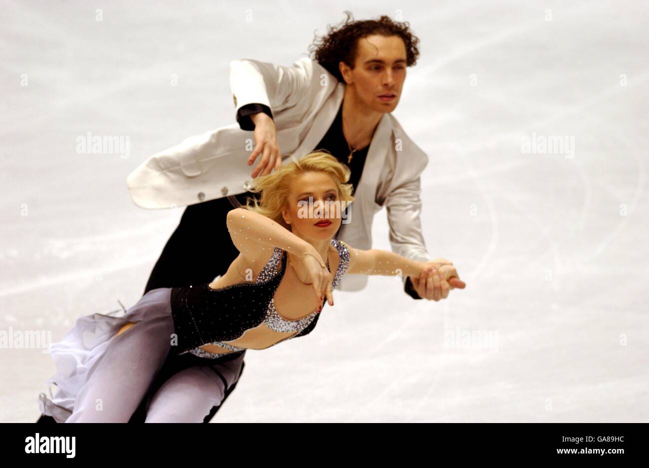 - Jeux Olympiques d'hiver de Salt Lake City 2002 - Patinage artistique - danse sur glace - Danse imposée Banque D'Images