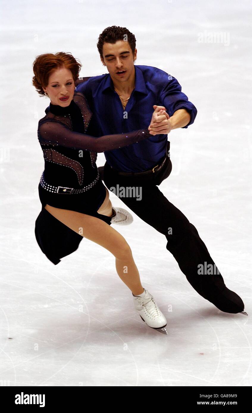 - Jeux Olympiques d'hiver de Salt Lake City 2002 - Patinage artistique - danse sur glace - Danse imposée Banque D'Images