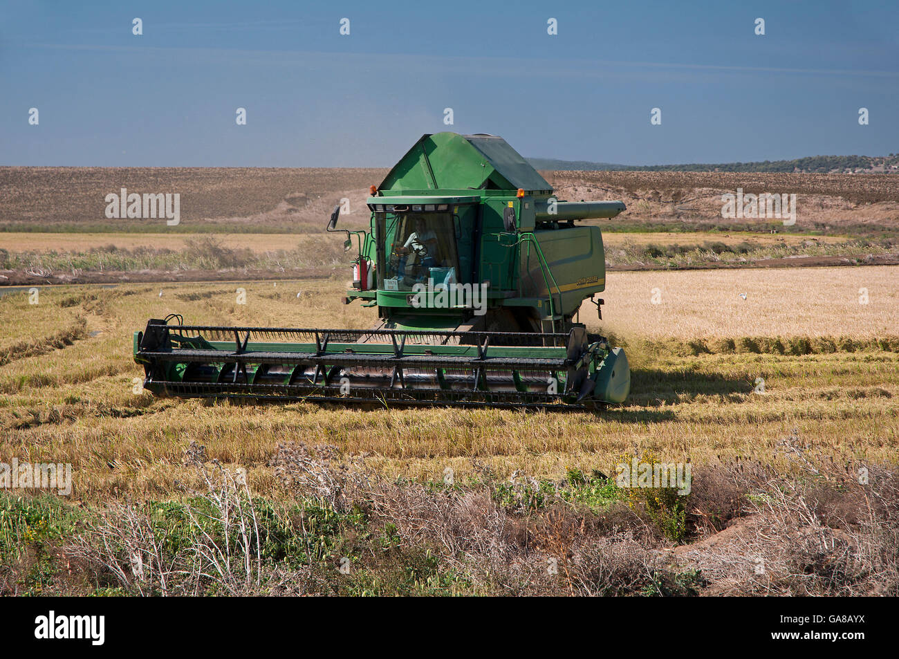 Machines agricoles, Benalup, province de Cadix, Andalousie, Espagne, Europe Banque D'Images