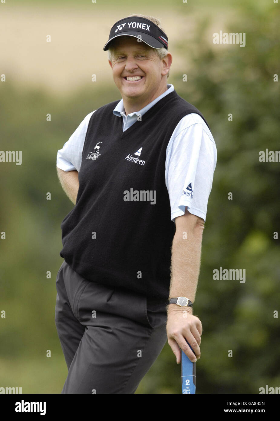 Golf - Johnnie Walker Pro-Am - Gleneagles Hotel.Colin Montgomerie sur le 11e à Gleneagles devant le Johnnie Walker Championship Pro-Am à Gleneagles Hotel, Perthshire, Écosse. Banque D'Images